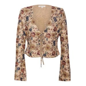Lani the Label Cindy Floral Tie Top